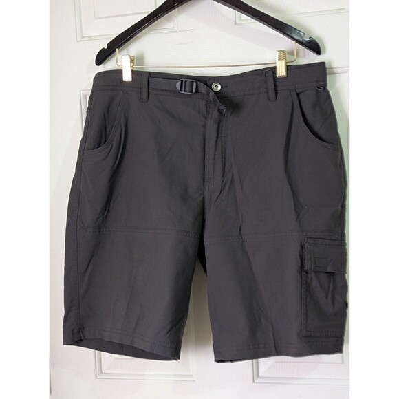 Gerry Other - Gerry Cargo Hiking Shorts Mens 36 Dark Gray Nylon Blend Belted Pockets Quick Dry